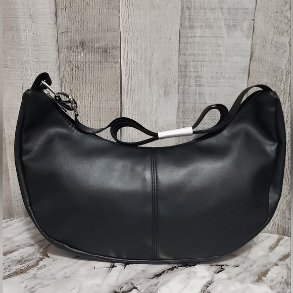 🪷👜Suzy Shier Classic Black Hobo Bag - Picture 3 of 5